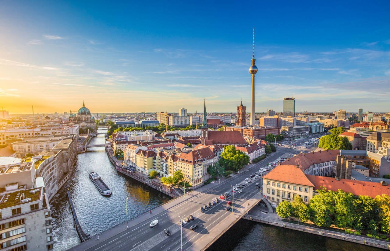 Aerial view of Berlin, Germany